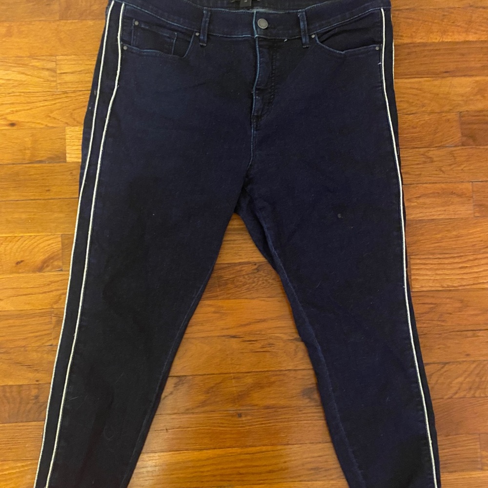 Ann Taylor Petite Skinny Jeans dark wash
